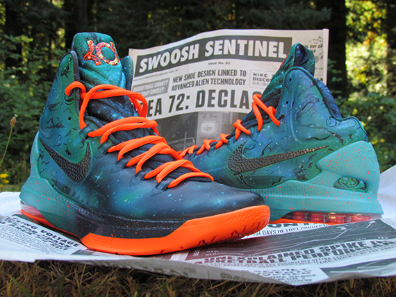 Nike KD 5 "Area 72 Remix" by JustWin Customs - SneakerNews.com