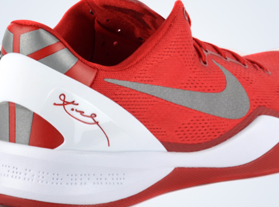 Nike Kobe 8 TB - Red - White - Silver