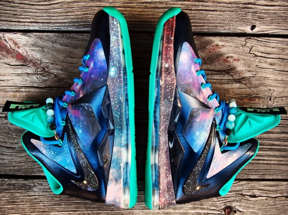 Nike LeBron 10 "King of the Cosmos" Customs by Gourmet Kickz