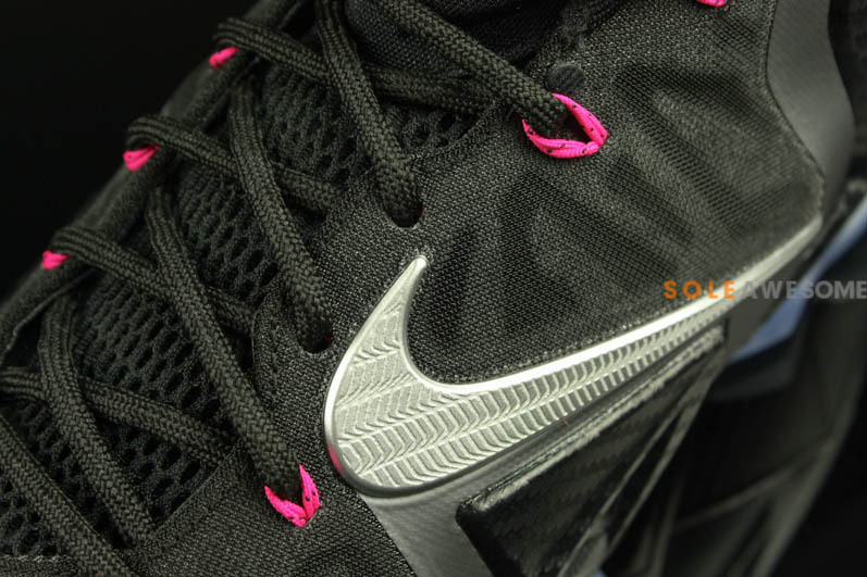 Nike Lebron 11 Black Metallic Silver Dark Grey Pink Flash 03