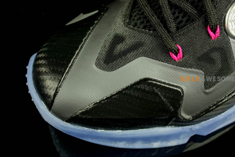 Nike Lebron 11 Black Metallic Silver Dark Grey Pink Flash 04