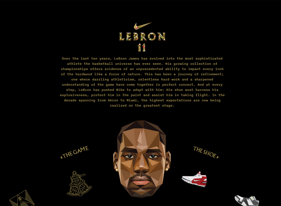 Nike Lebron 11 Microsite 1