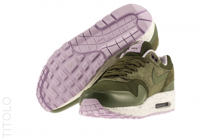 Nike Wmns Air Max 1 Dark Loden Medium Olive Violet Frost 04