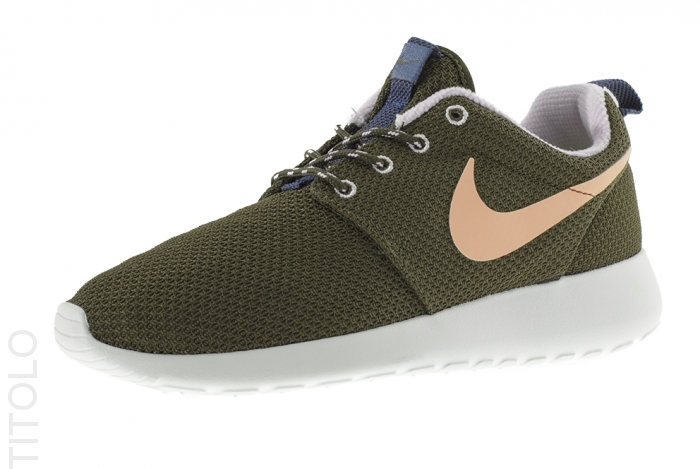 Nike Wmns Roshe Run Dark Loden Medium Olive Volt Frost 04