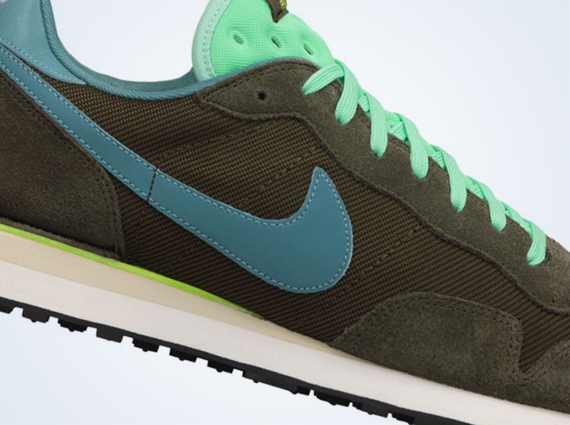 Nike Air Pegasus '83 Suede - Dark Loden - Mineral Teal - Green Glow- Dusty Grey