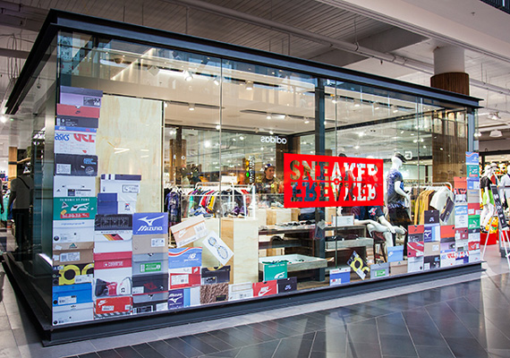 Sneaker Freaker Installation at Super Glue Highpoint