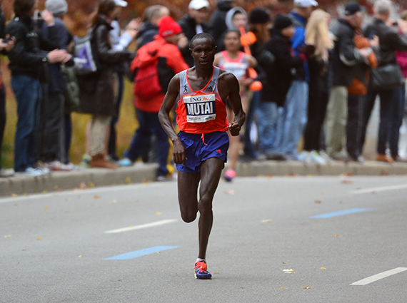 NYC Marathon Winner Geoffrey Mutai in adidas adiZero adios Boost