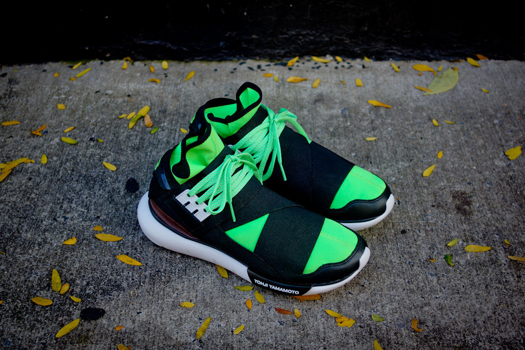 Adidas Y3 Qasa High Black Neon 03