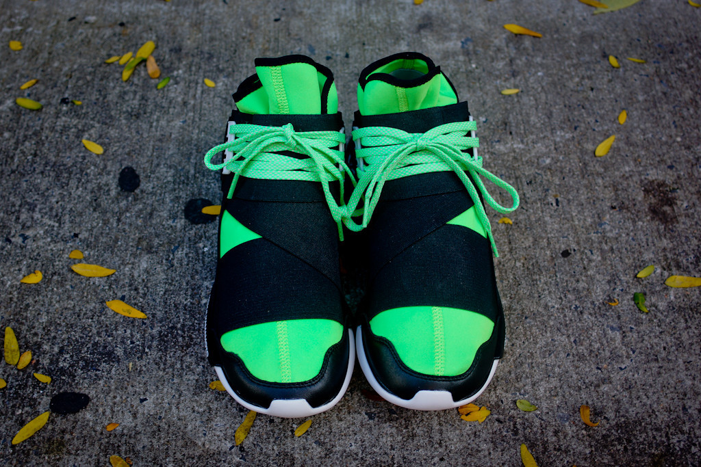 Adidas Y3 Qasa High Black Neon 04