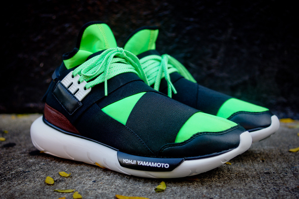 Adidas Y3 Qasa High Black Neon 05