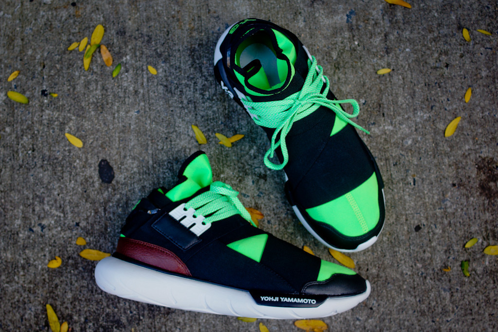 Adidas Y3 Qasa High Black Neon 06