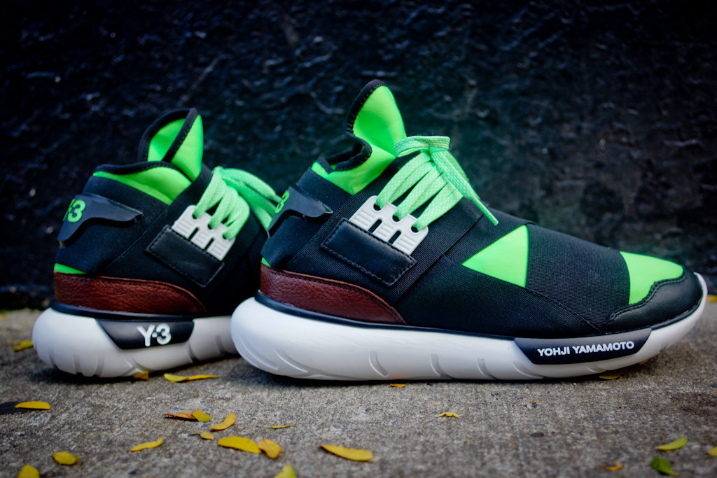 Adidas Y3 Qasa High Black Neon 07
