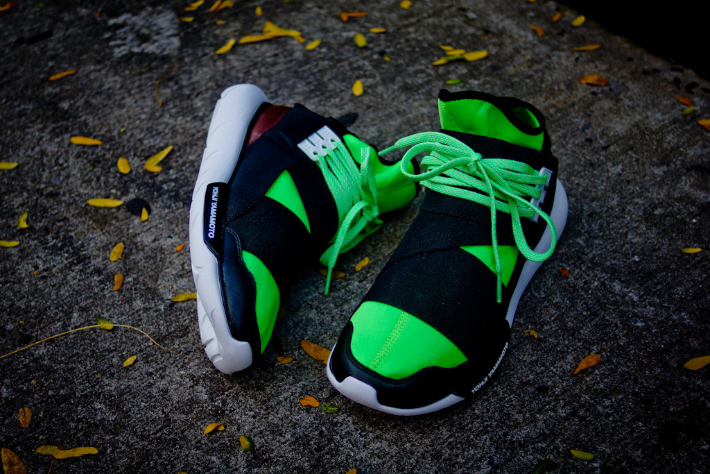 Adidas Y3 Qasa High Black Neon 08
