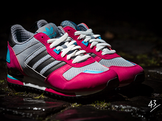 Adidas originals zx 700 - sneakers - outlet grey/pink