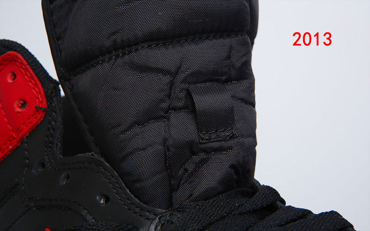 Air Jordan 1 Bred 2001 2013 Comparison 10