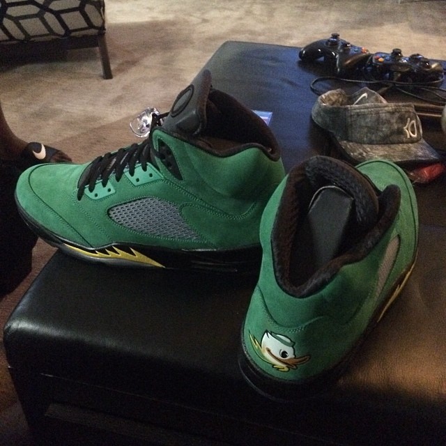Air Jordan 5 Oregon Ducks Kevin Durant