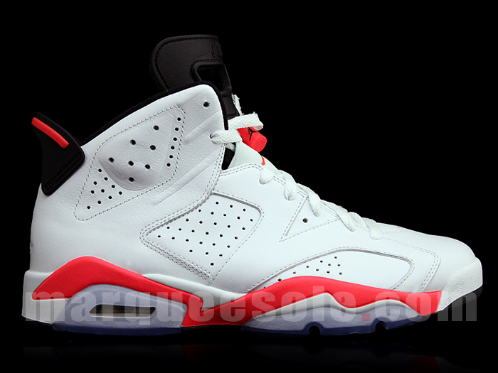 Air Jordan 6 White Infrared Black 05