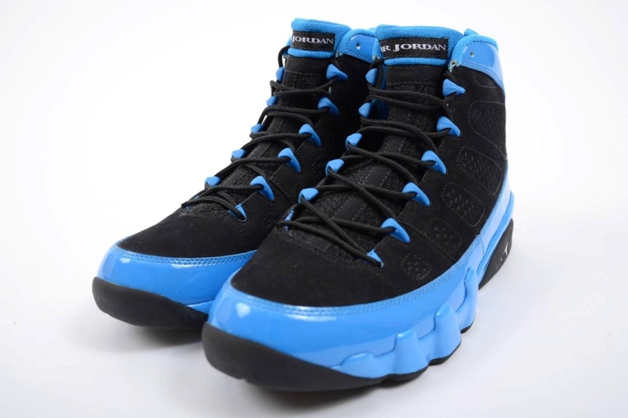 Air Jordan 9 Photo Blue Black Sample Ebay 07