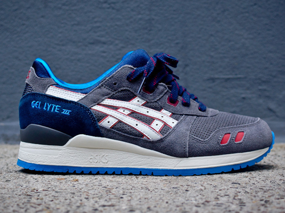 Asics Gel Lyte III - Grey - Blue - Red - SneakerNews.com