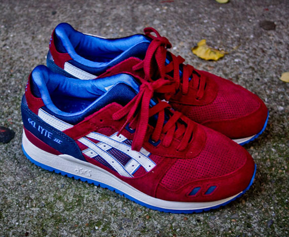 Asics Gel Lyte 3 Maroon Blue 3