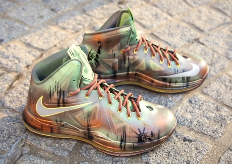 Nike LeBron 10 “Statue of Liberty NYC” Custom for Sneaker Con by Kickasso