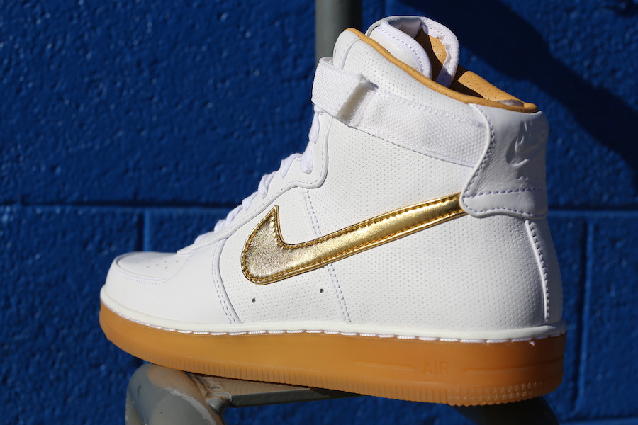 Nike Af1 Downtown Hi White Gold Gum 4