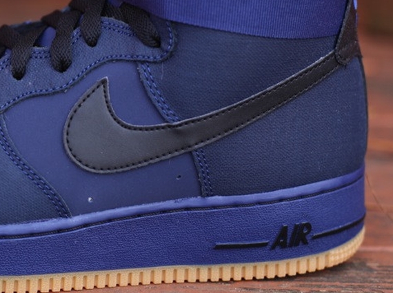 nike air force 1 high blue and black