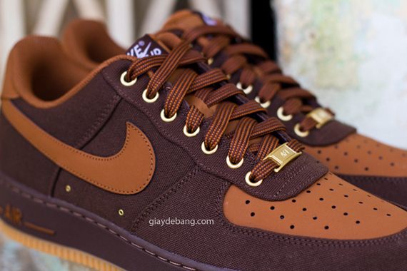 Nike Air Force 1 Low Brown Canvas 5