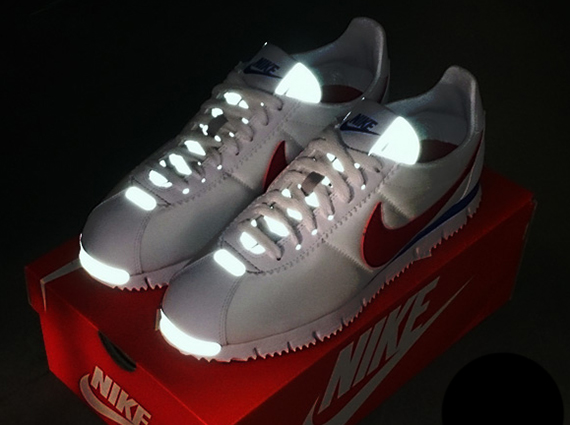 nike cortez reflective