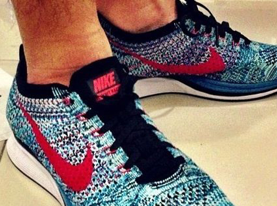 flyknit racer turquoise