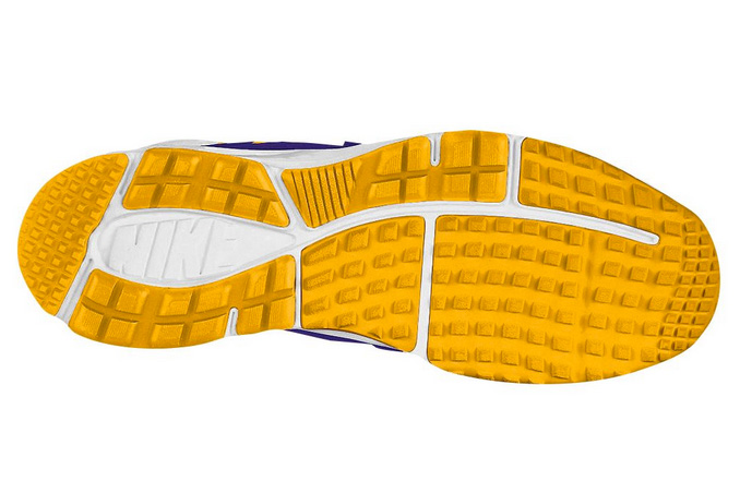 Nike Huarache Turf Lax White Purple Gold 2