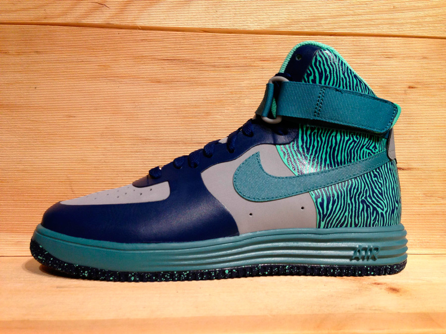Nike Lunar Force 1 Hi Silver Teal Navy 6
