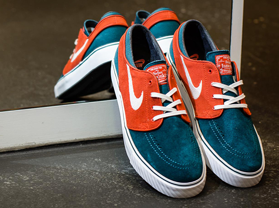janoski white orange