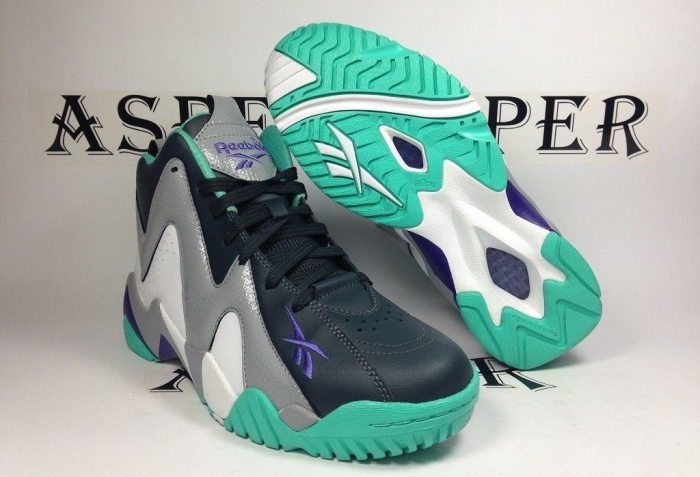 Reebok Kamikaze Ii Gs Turquoise Grey Purple 09