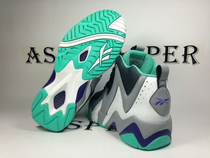 Reebok Kamikaze Ii Gs Turquoise Grey Purple 10