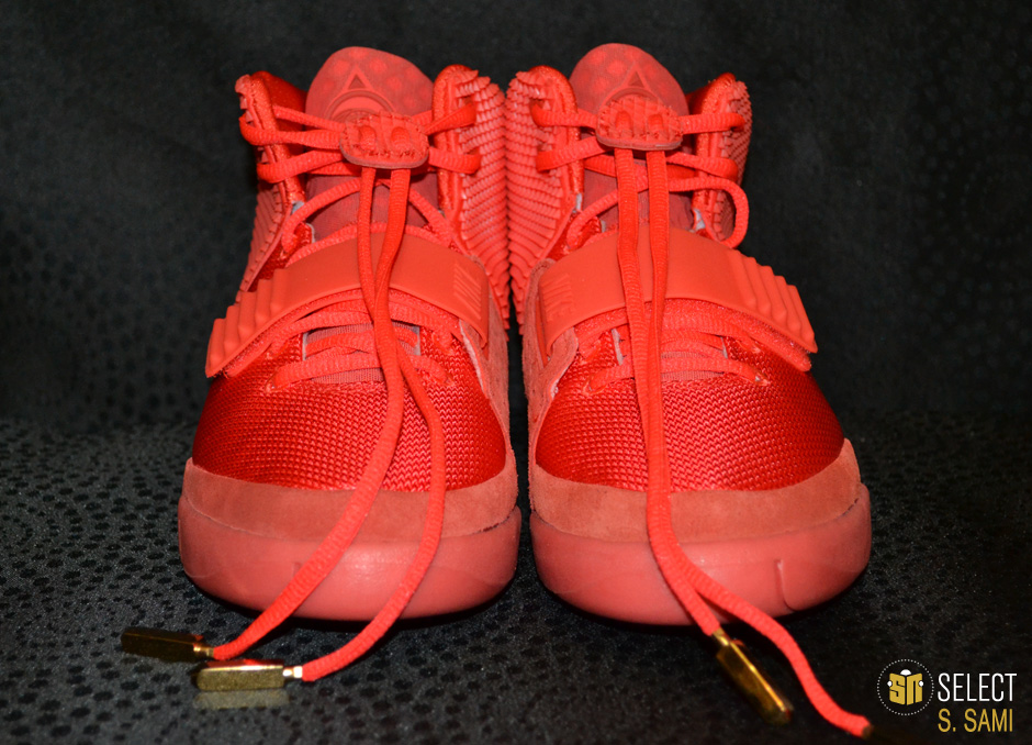 sn select red nike air yeezy 2 13