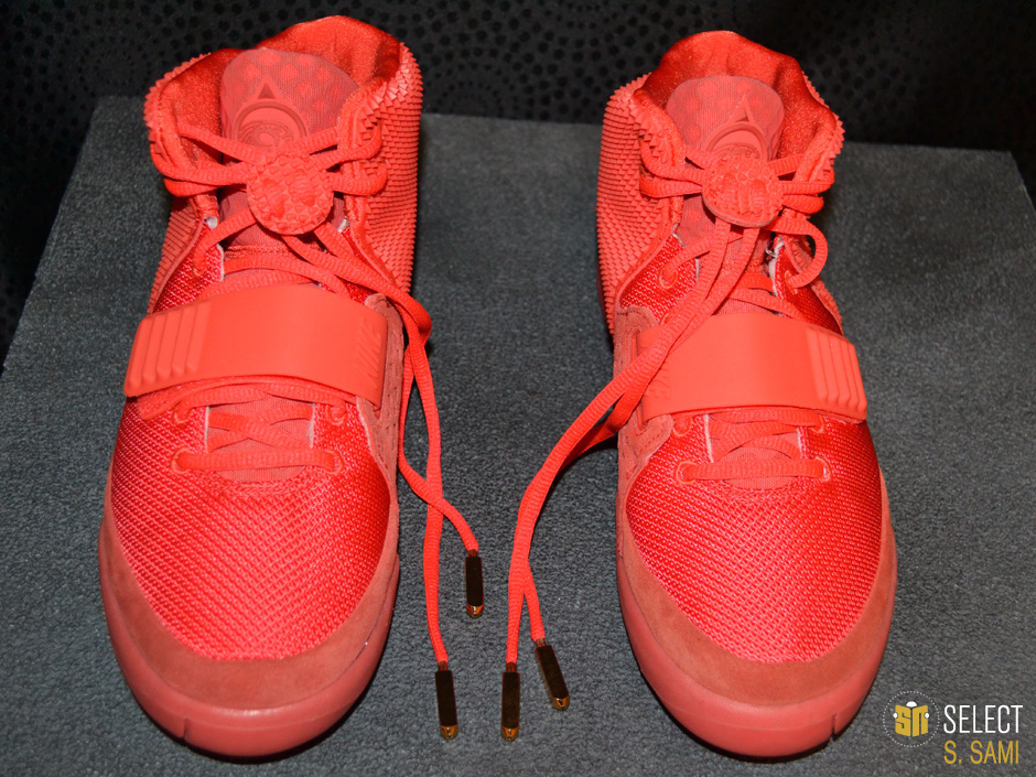 sn select red nike air yeezy 2 3