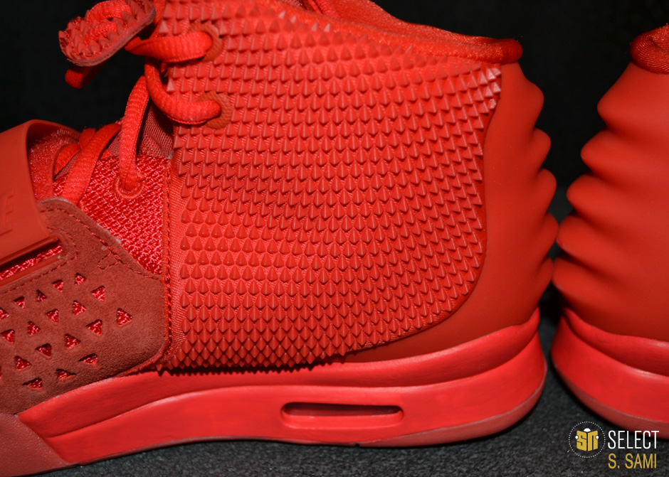 sn select red nike air yeezy 2 34