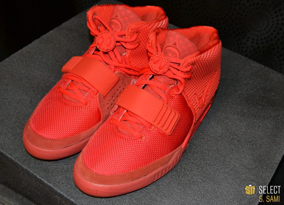 Sn Select Red Nike Air Yeezy 2 4