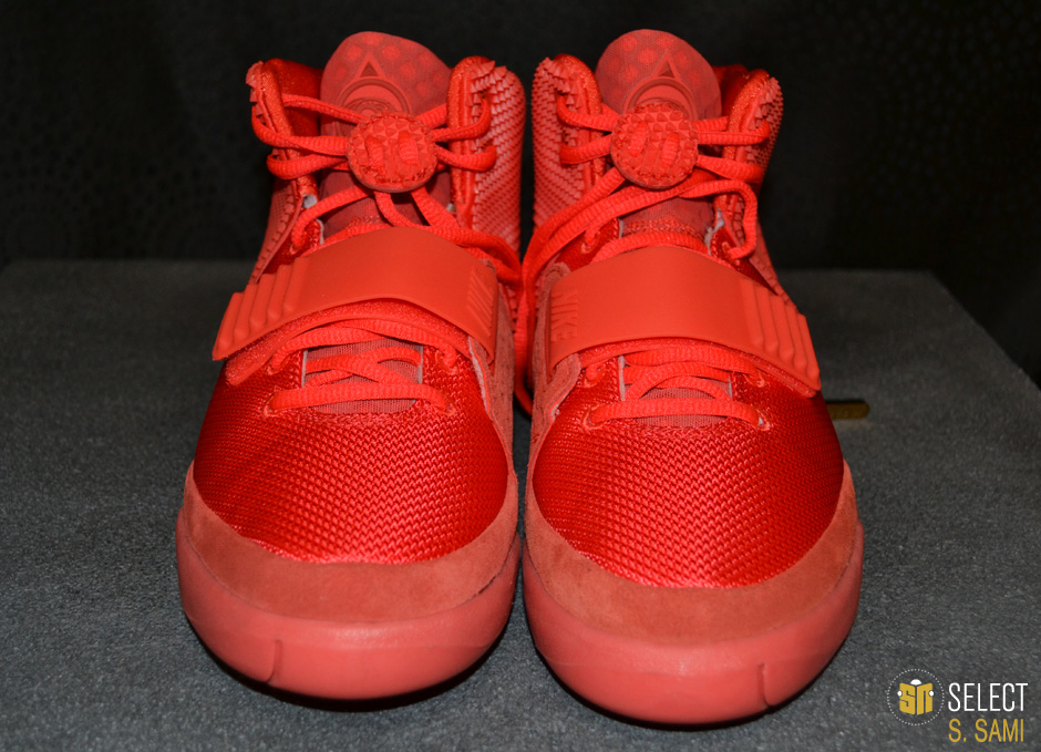 sn select red nike air yeezy 2 6