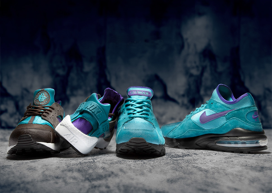 nike huarache teal pack