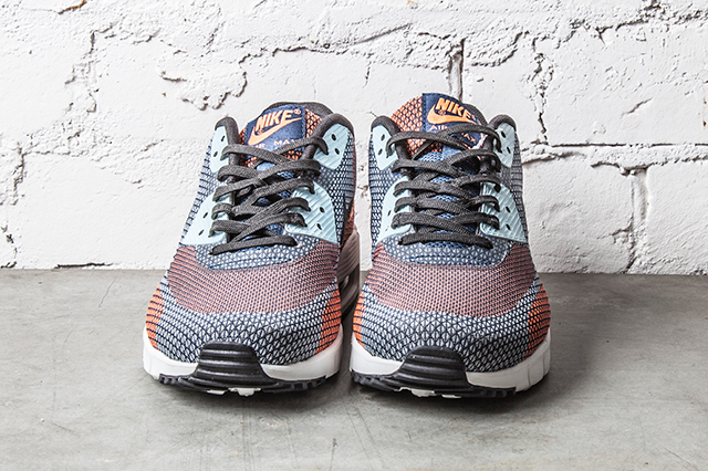 Nike Air Max 90 Jacquard Atomic Orange Squadron Blue 3