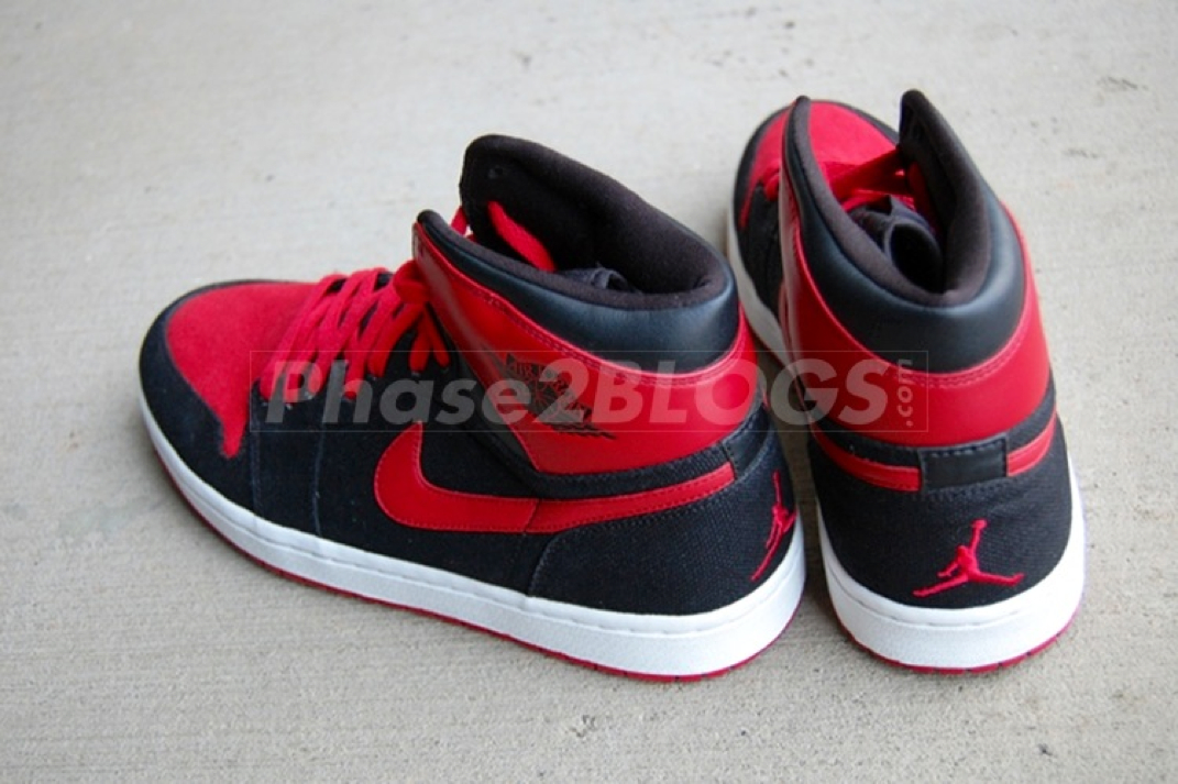 Air Jordan 1 High Bred Leather Canvas Sample 03