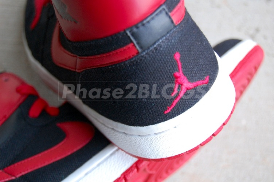 Air Jordan 1 High Bred Leather Canvas Sample 04
