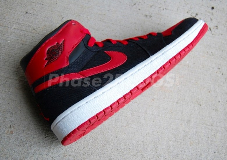 Air Jordan 1 High “Bred” – Leather/Canvas Sample