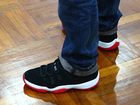 jordan 11 bred with jeans