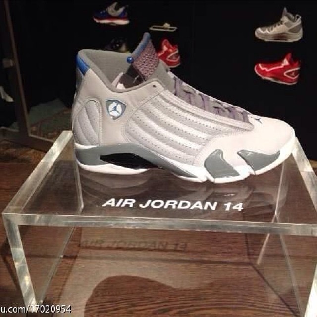 Air Jordan 14 Retro Silver Blue White