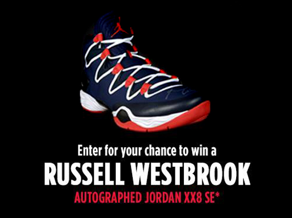 Air Jordan XX8 SE Autographed by Russell Westbrook - Foot Locker "23 Days of Flight" Giveaway