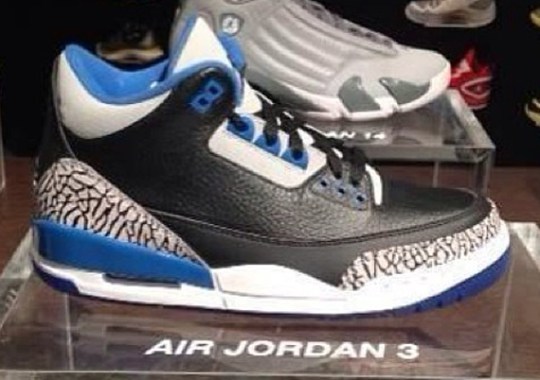 Air Jordan 3 Retro – Black – Sport Blue – Wolf Grey