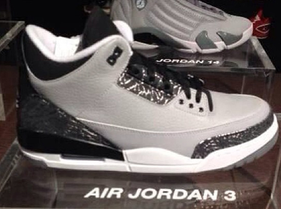 Air Jordan 3 Retro – Wolf Grey – Metallic Silver – Black – White